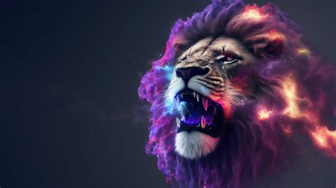 lion wallpaper 4k|colorful lion wallpaper 4k.